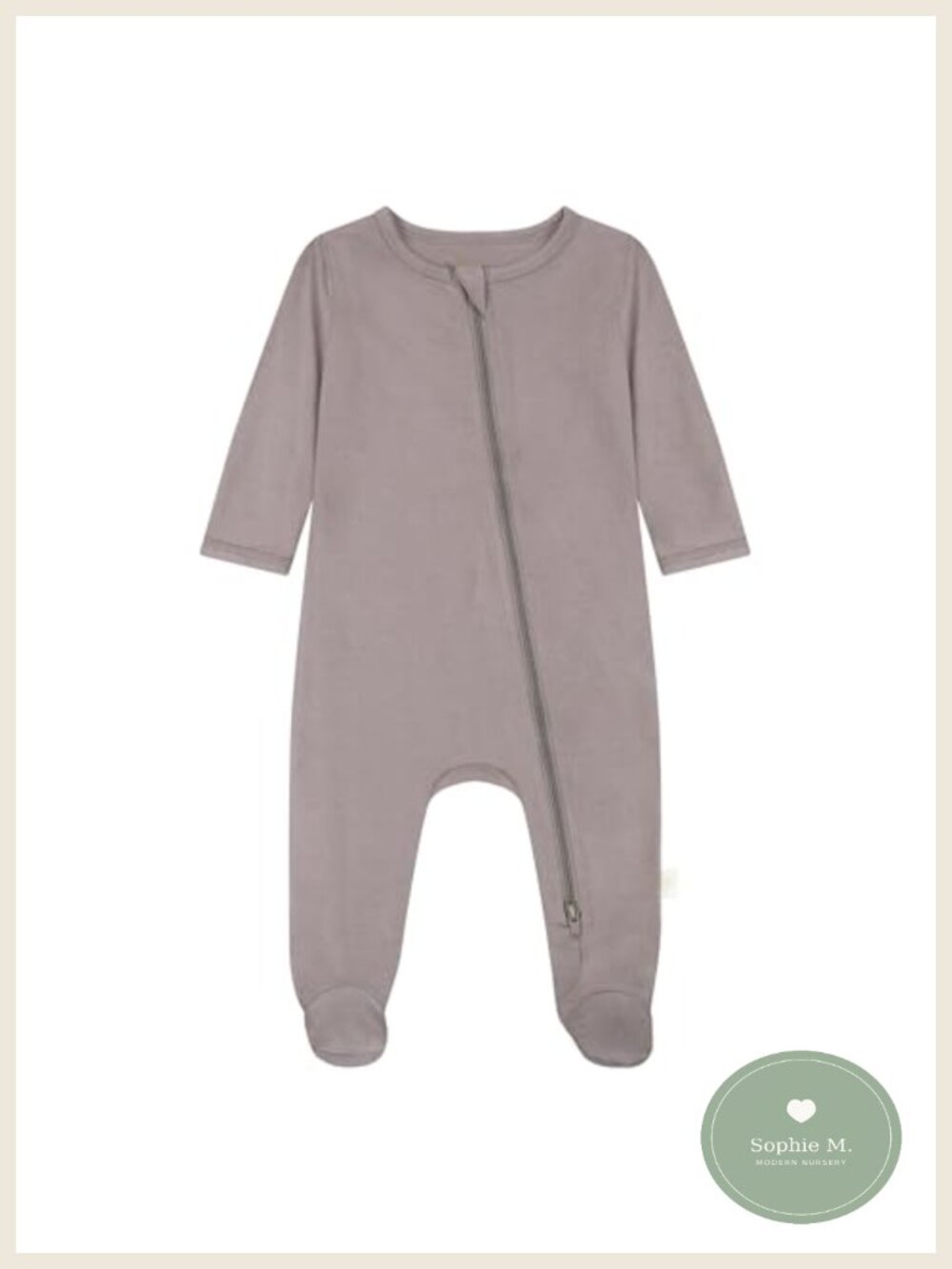 UPF 50+ Baby Sun Romper Viscose from Bamboo Long Sleeve Zip One Piece 0-12M
